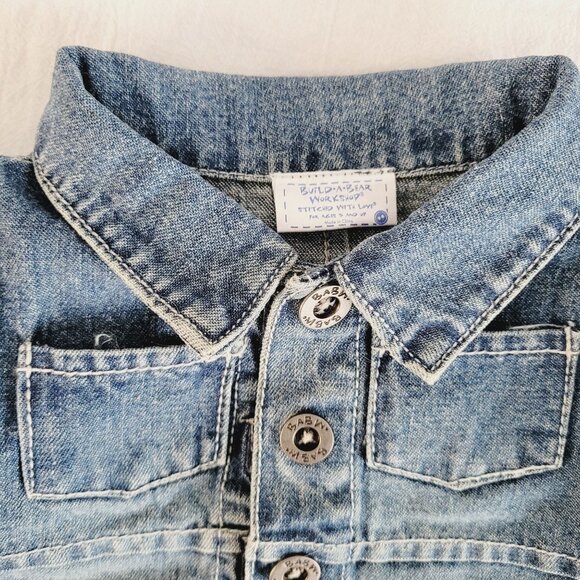 Build-A-Bear Workshop Denim Overalls & Dress Set with Boots & Shoes - Picture 7 of 15